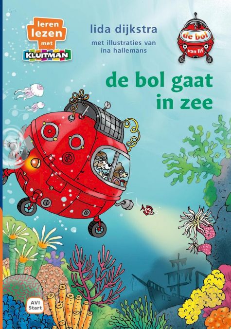 9789020676129 - Leren lezen met Kluitman  -   de bol van lif. de bol gaat in zee