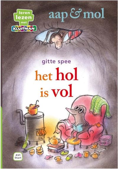 Leren lezen met Kluitman - aap & mol het hol is vol