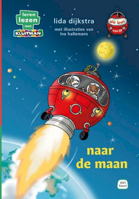 9789020677645 - Leren lezen met Kluitman - de bol van lif. naar de maan